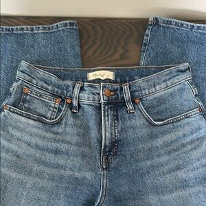 Madewell The Perfect Vintage wide leg Classic Blue Denim Jeans